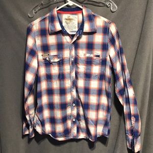 Epic threads size large youth button up plaid